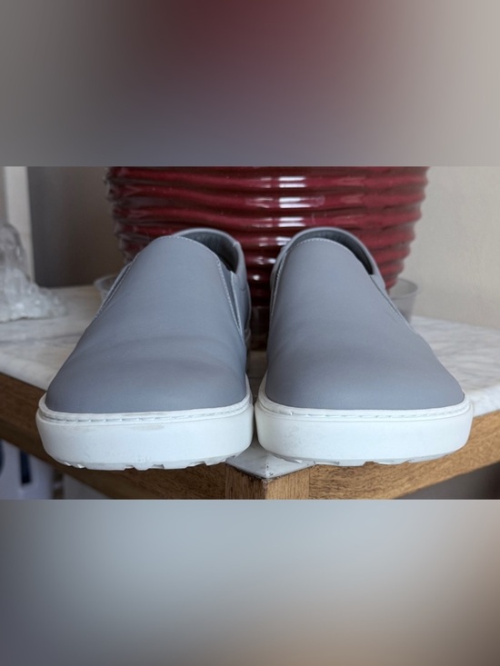 Birkenstock Oswego Sneakers Gray Leather Slip-On Shoes Men’s EU 44 Cork Footbed main image 6